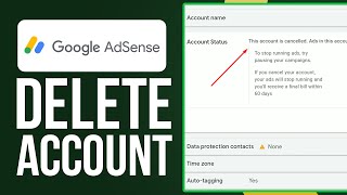 How To Delete Your Google AdSense Account Permanently 2024 Easy Tutorial [upl. by Ianahs]