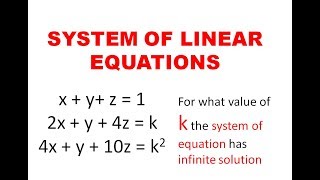 System of Linear Equations  Numerical  Matrices  Engineering Mathematics [upl. by Lupiv]