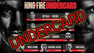 FINALLY 💥 OLEKSANDR USYK VS TYSON FURY UNDERCARD REVEALED ❗ [upl. by Eet20]