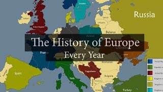 The History of Europe 2600 BC  2020 AD Every year [upl. by Huskamp]