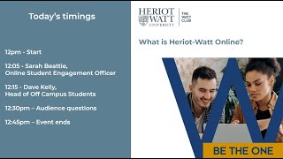 What is HeriotWatt Online [upl. by Alrad791]