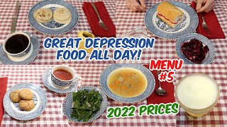 We Ate Depression Era Food ALL DAY Menu 5  What Did It Cost In 2022  Healthy Budget Meals For 2 [upl. by Ibrik]