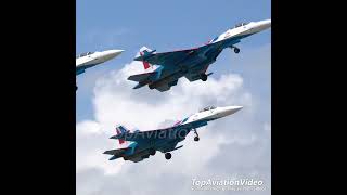 Russian Knights Aerobatic Team at LIMA 2023523 planespotting su35 fighterjet langkawi knight [upl. by Portie]