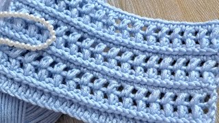 💯👌The Easiest Baby blanket amp Baby Cardigan Stitch For Beginners  Online Crochet Tutorial [upl. by Hgielsa]