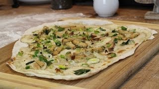 Flammkuchen Rezept vegan  Der Bio Koch 583 [upl. by Anat743]