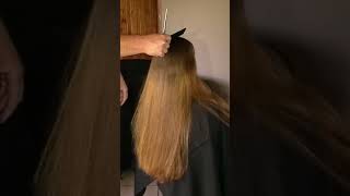 Two sisters cutting their very thick long hair short haircutforlonghair ladieshaircut haircut [upl. by Fasano]