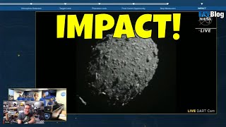 NASA DART Didymos Asteroid Impact Mission LIVE REACTION [upl. by Nosreffej]