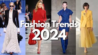 THE 18 BIGGEST FASHION TRENDS of 2024 YOU WILL SEE EVERYWHERE [upl. by Nohsyar]