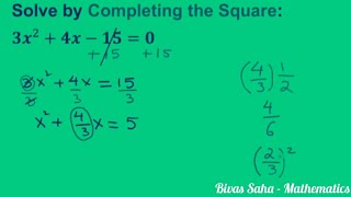 Quadratic equations solve by completing the square method IQ [upl. by Ardnauqal]