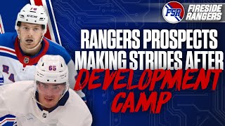 3 MASSIVE takeaways from the Rangers development camp  Othmann and Perreault chemistry  Recap [upl. by Araeit]