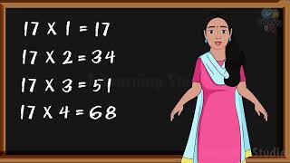 Table of 17  Learn Multiplication  Table  Kids Education  ELearning [upl. by Avik122]