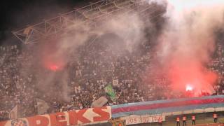 582010 Hajduk  Dinamo Bukurešt 30  Torcida split  BAKLJADA [upl. by Jacki]