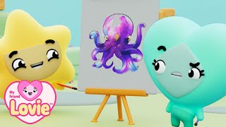 Painting Competition  Lovie  Kids Cartoons [upl. by Rosenkrantz]