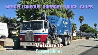 Miscellaneous Garbage Truck Clips  Volume 10  Yucaipa amp Calimesa [upl. by Ydak503]