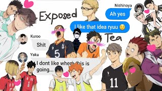 TanaNoya Exposing H0rnY a Couples Chaotic GC FUNNY AF Haikyuu Text [upl. by Eanel]