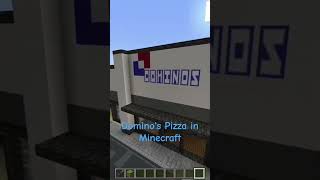 Dominos Pizza Minecraft shorts pizza city dominospizza [upl. by Felita]