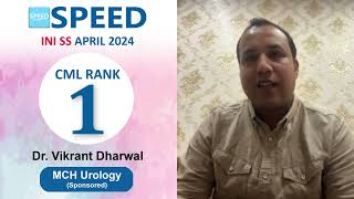 INISS April 2024 MCH Urology 1st Rank CML DrVikrant Dharwal iniss [upl. by Rotman131]