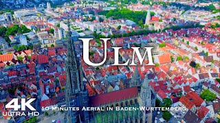 ULM 🇩🇪 Drone Aerial 4K🔥 Worlds Tallest Steeple Drohne BadenWürttemberg Germany Deutschland [upl. by Acirred221]