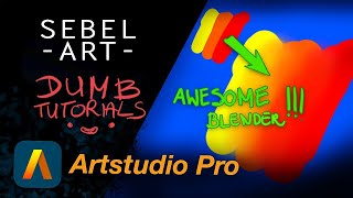 How to create Nice BLENDER BRUSH in Artstudio Pro [upl. by Scurlock]