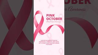 Pink October  Breast Cancer awareness  BCA  October breast cancer awareness month [upl. by Persse637]