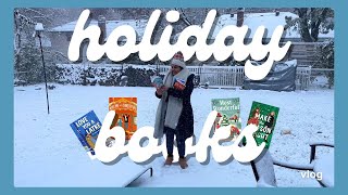 Reading holiday romance books 🎄💝🎁 BOOKMAS day 4 vlogmas [upl. by Eyr767]