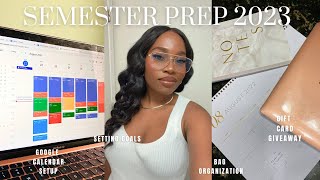 GRAD SCHOOL VLOG HOW I PREP FOR THE SEMESTER FALL 2023  Organization Schedule Digital Planning [upl. by Esilahs]