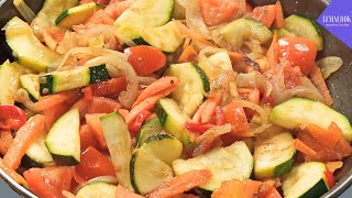 recette avec courgette et carotte à la poêle 44 [upl. by O'Rourke]