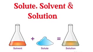 Solute Solvent and Solution  Chemistry  Defination and examples of Solutions [upl. by Llenral]