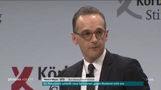 Vortrag Bundesaußenminister Heiko Maas am am 271118 [upl. by Adnik]