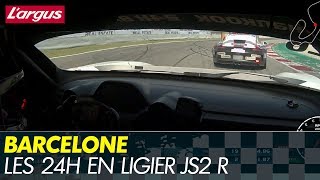 Onboard Ligier JS2 R vs Aston Martin Vantage GT4 amp Porche 911 Cup  24H Barcelone 2019 [upl. by Kamin58]