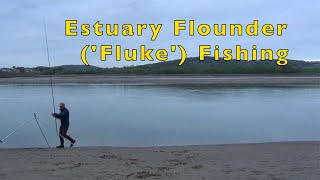 Fishing for Flounder Fluke in a Welsh Estuary  UK Sea Fishing North Wales [upl. by Naedan506]