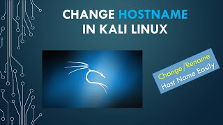 How to change Hostname in Kali Linux  Rename Kali Linux Hostname [upl. by Eihtak]