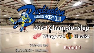 Red Division 2024  Wings vs Hawks  Period 1 [upl. by Nevetse490]