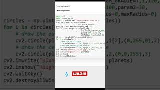 Detecting circles from Image shorts opencvpython sudikshaanalytics a [upl. by Ahsinyt]