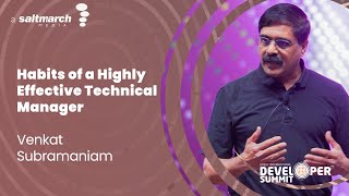 Habits of a Highly Effective Technical Manager by Venkat Subramaniam [upl. by Nassi]