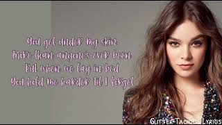 Hailee Steinfeld Rock Bottom lyrics\\ Glitter Tacious Lyrics [upl. by Tnerual]