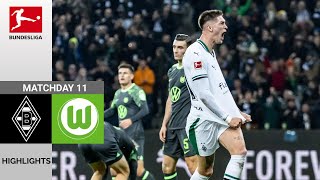 Borussia Mgladbach  Wolfsburg  40  Zusammenfassung  Bundesliga 202324  Gladbach Wolfsburg [upl. by Enilatan]