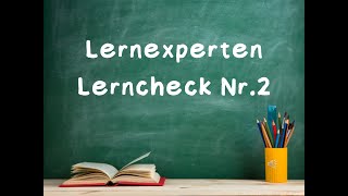 Lernexperten Lerncheck 2 [upl. by Walford458]