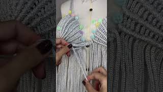 macrame handmade tutorial macrametutorial diy passoapasso moda [upl. by Trabue]