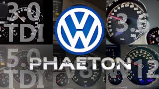 Volkswagen Phaeton All Engines Acceleration Battle  0100 [upl. by Mccreary]