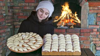 Traditional Ukrainian dumplings with potatoes Varenyki [upl. by Seaver]