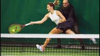 Марта Костюк 🇺🇦 Marta Kostyuk in double with Lucie Safarova 🇨🇿 20181121 TCBB [upl. by Esaj]