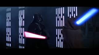 Darth Vader vs Obi Wan Remastered with FXitinPost footage [upl. by Atnamas]