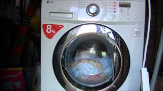 LG F1222TD Washing Machine  Boiling Care Prewash [upl. by Hisbe739]