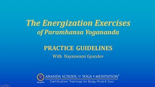 Practice Guidlines for Energization Exercises [upl. by Jaquith]