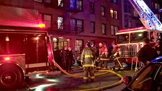 Raw Video 2Alarm Fire in SF Tenderloin District [upl. by Naret]