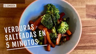 Verduras salteadas en cinco minutos EL COMIDISTA [upl. by Hillier519]