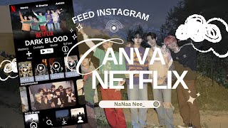 Tutorial Design Puzzle Feed Instagram Theme Netflix  Enhypen Vers [upl. by Lavinia724]