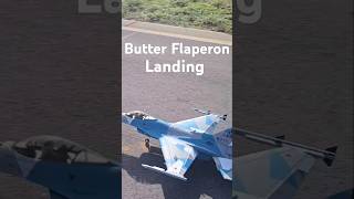 Flaperons landing Fw F16 90mm 8s rchobby youtubeshorts rcpilotfighterjet smokeymountainrc [upl. by Kassia146]