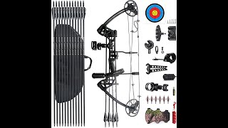 PANDARUS Compound Bow Draw 0 70 LB for Pull Beginner and Intermediate Archer Fully Adjustable [upl. by Teodoor415]